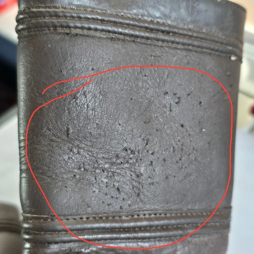 Mor Rom Kids Brown Leather Cowboy Boots with Horseshoe Detail Size 16.5‎